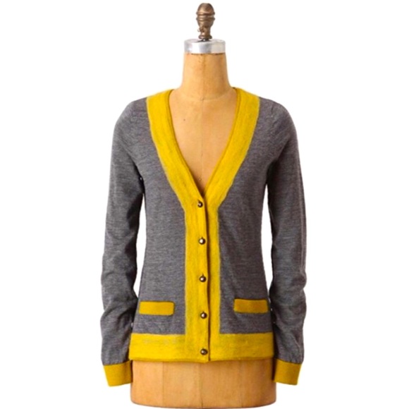 Anthropologie - Charlie & Robin - Felted Colorbar Sweater Grandpa Sweater Sz S - Picture 1 of 12